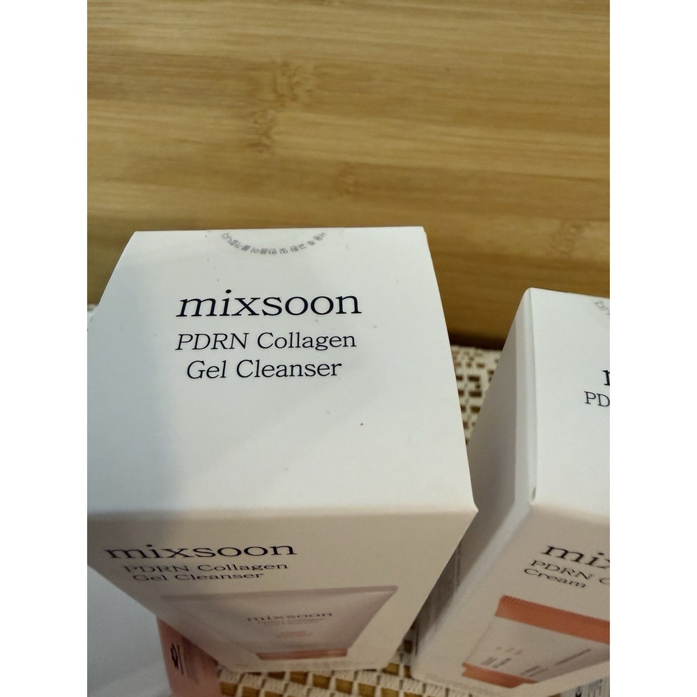 MIXSOON PDRN Collagen Cleanser, Cream, Serum & Toner Pads Skin Care Set-NEW! - Picture 8 of 11